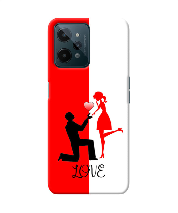 Love propose red and white Realme C31 Back Cover