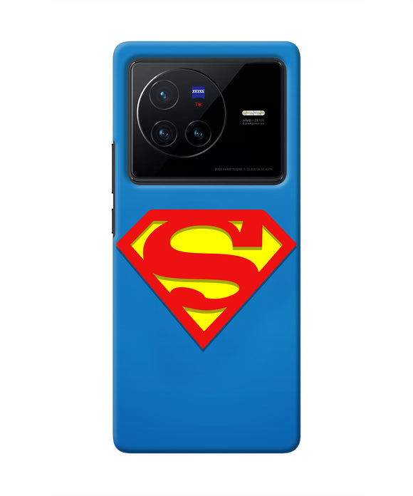 Superman Blue Vivo X80 Real 4D Back Cover