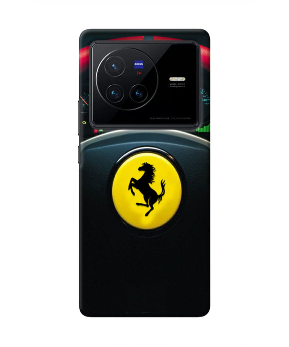 Ferrari Steeriing Wheel Vivo X80 Real 4D Back Cover