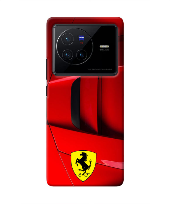 Ferrari Car Vivo X80 Real 4D Back Cover