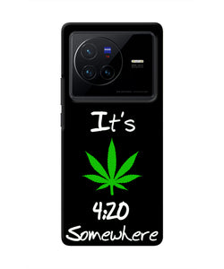 Weed Quote Vivo X80 Real 4D Back Cover