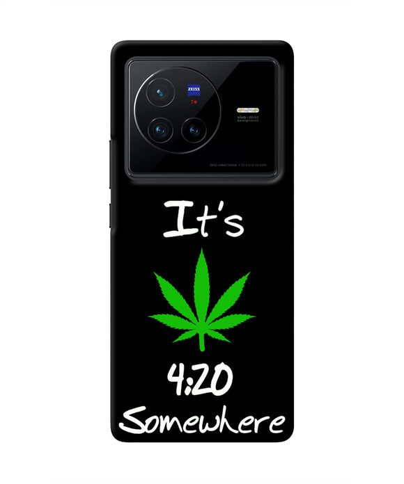 Weed Quote Vivo X80 Real 4D Back Cover