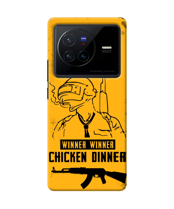 PUBG Chicken Dinner Vivo X80 Real 4D Back Cover