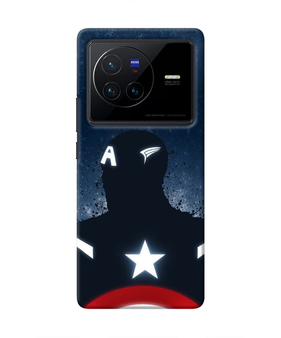 Captain america Shield Vivo X80 Real 4D Back Cover