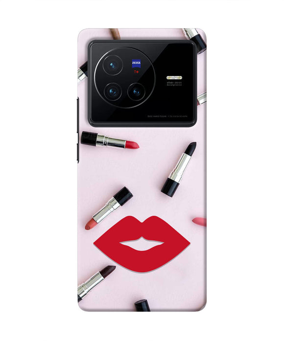 Lips Lipstick Shades Vivo X80 Real 4D Back Cover