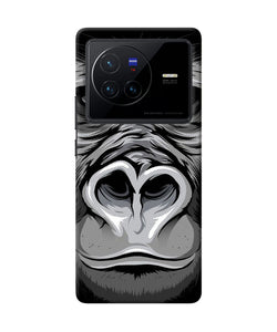 Black chimpanzee Vivo X80 Back Cover