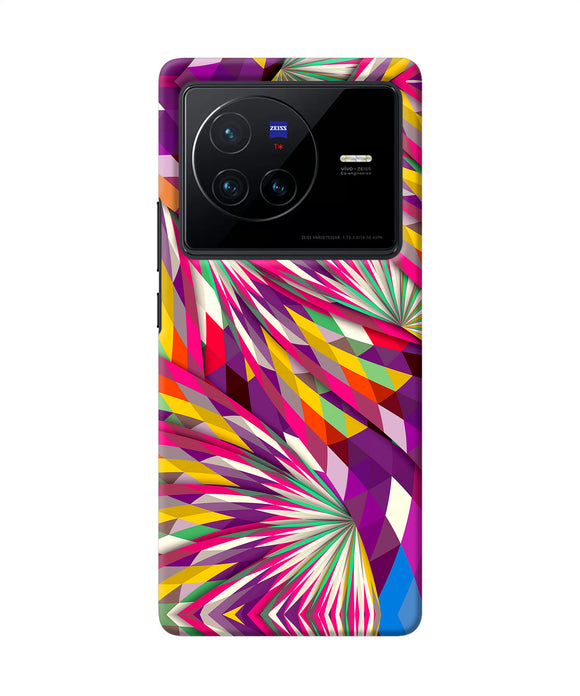 Abstract colorful print Vivo X80 Back Cover