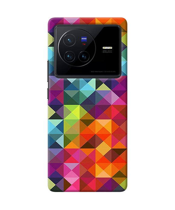 Abstract triangle pattern Vivo X80 Back Cover