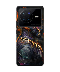 Black panther side face Vivo X80 Back Cover