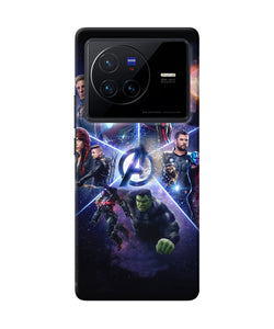 Avengers super hero poster Vivo X80 Back Cover