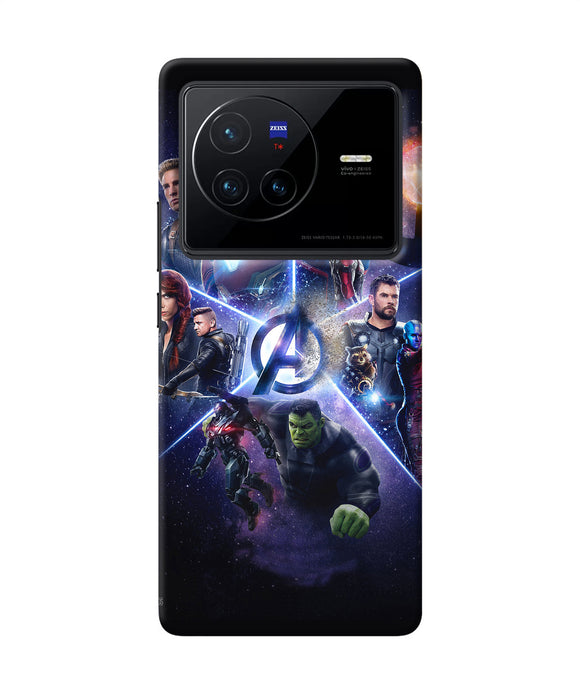 Avengers super hero poster Vivo X80 Back Cover