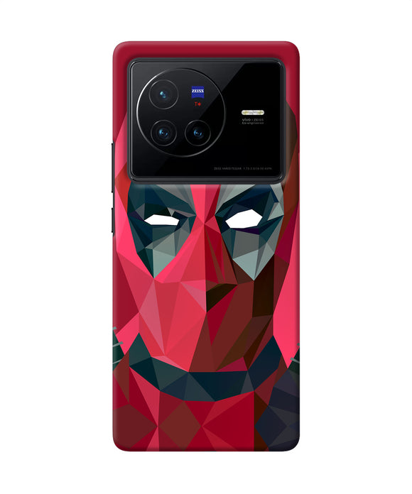 Abstract deadpool full mask Vivo X80 Back Cover