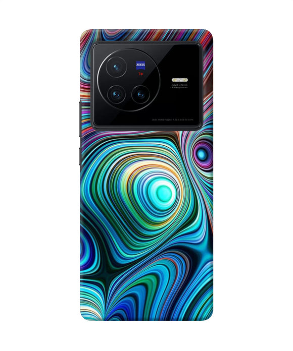 Abstract coloful waves Vivo X80 Back Cover