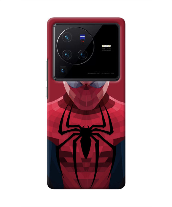 Spiderman Art Vivo X80 Pro Real 4D Back Cover
