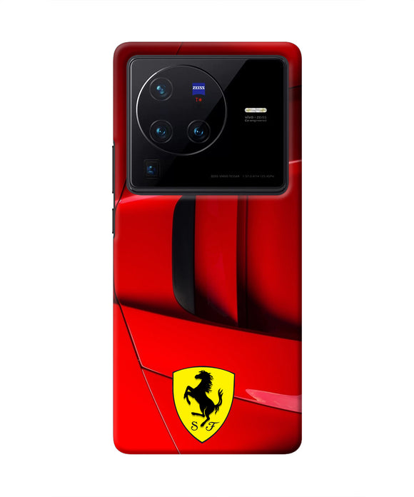 Ferrari Car Vivo X80 Pro Real 4D Back Cover