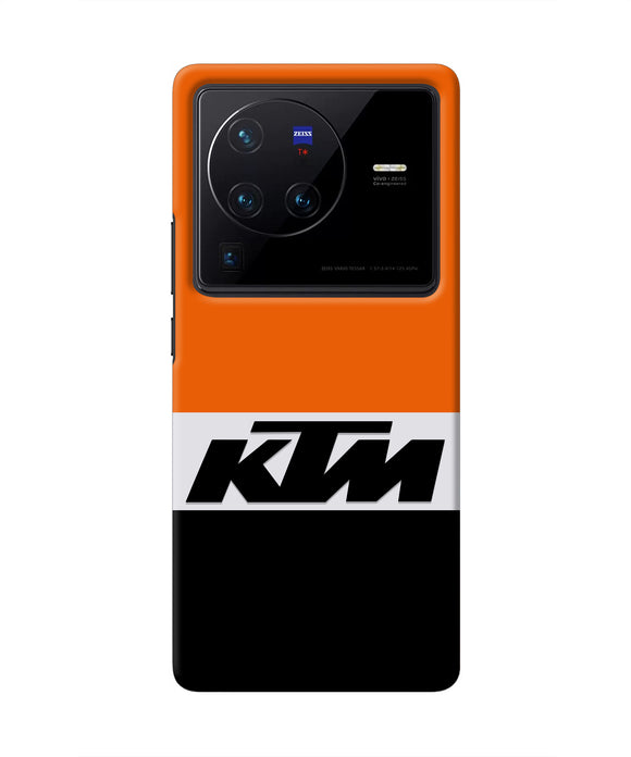 KTM Colorblock Vivo X80 Pro Real 4D Back Cover