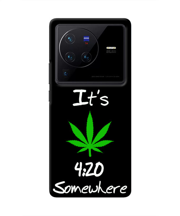Weed Quote Vivo X80 Pro Real 4D Back Cover