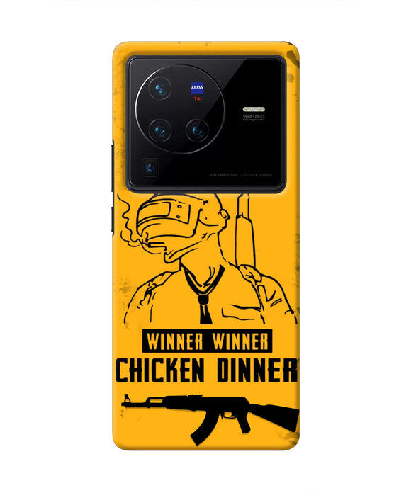 PUBG Chicken Dinner Vivo X80 Pro Real 4D Back Cover