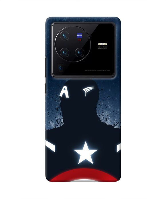 Captain america Shield Vivo X80 Pro Real 4D Back Cover
