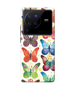 Abstract butterfly print Vivo X80 Pro Back Cover