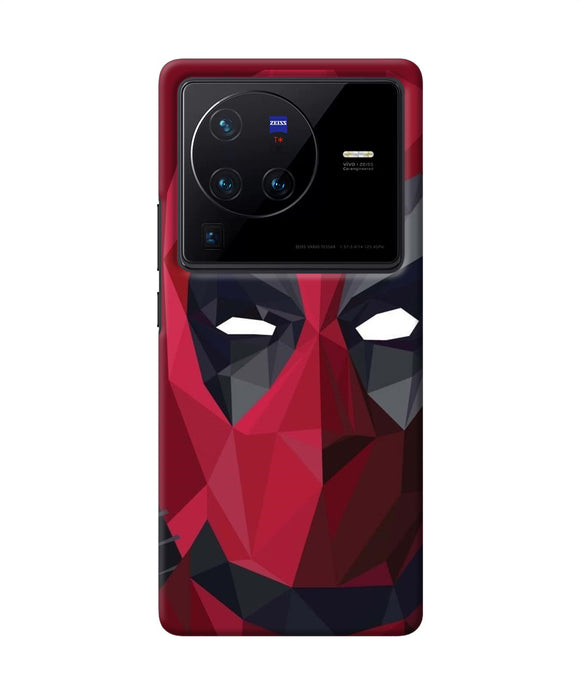 Abstract deadpool mask Vivo X80 Pro Back Cover