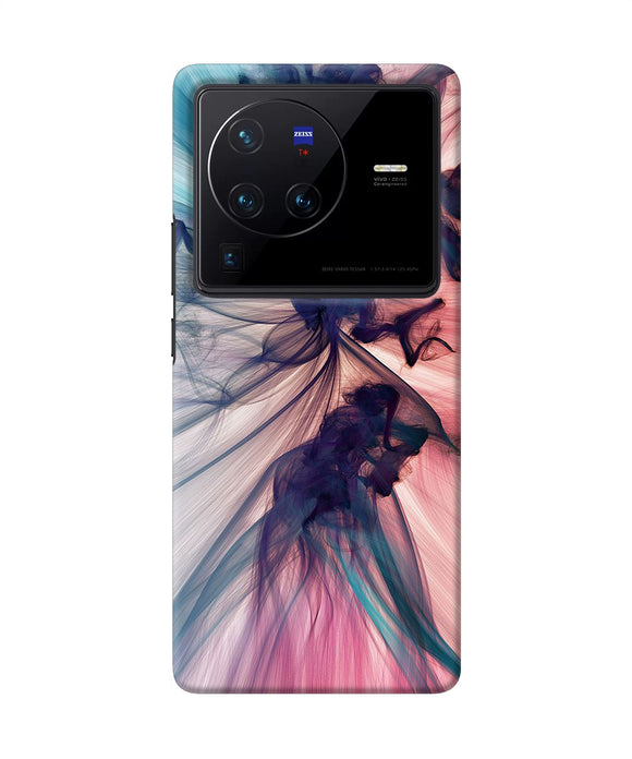 Abstract black smoke Vivo X80 Pro Back Cover