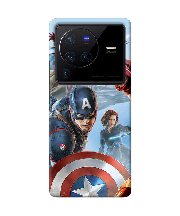 Avengers on the sky Vivo X80 Pro Back Cover