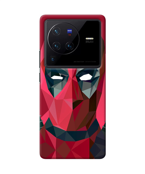 Abstract deadpool full mask Vivo X80 Pro Back Cover