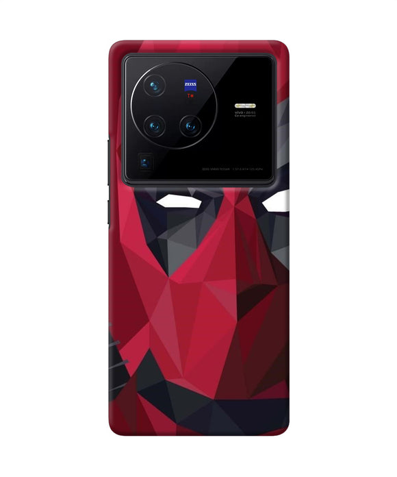 Abstract deadpool half mask Vivo X80 Pro Back Cover