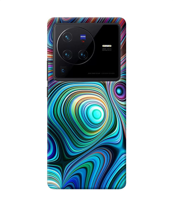 Abstract coloful waves Vivo X80 Pro Back Cover