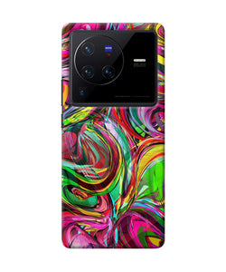 Abstract colorful ink Vivo X80 Pro Back Cover