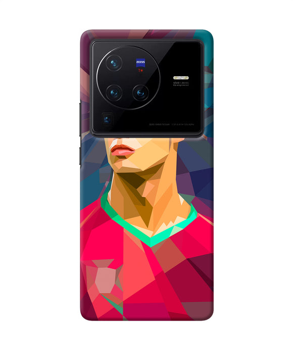 Abstract ronaldo Vivo X80 Pro Back Cover