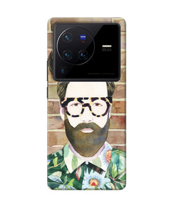 Beard man with glass Vivo X80 Pro Back Cover