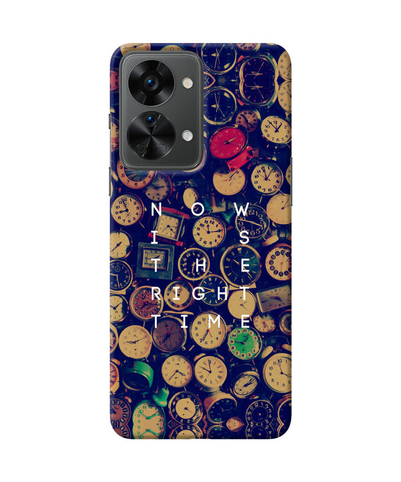 Now is the Right Time Quote OnePlus Nord 2T 5G Back Cover