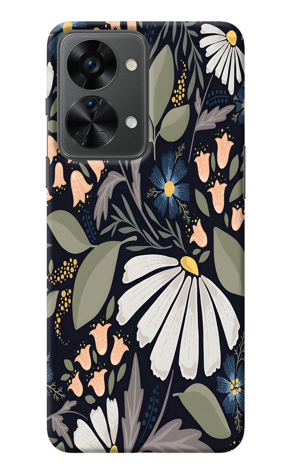 Flowers Art OnePlus Nord 2T 5G Back Cover