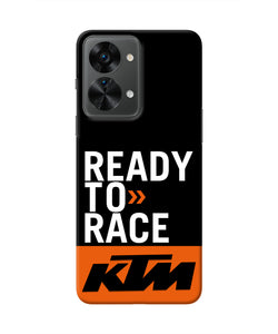 KTM Ready To Race OnePlus Nord 2T 5G Real 4D Back Cover