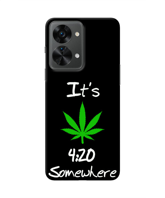 Weed Quote OnePlus Nord 2T 5G Real 4D Back Cover