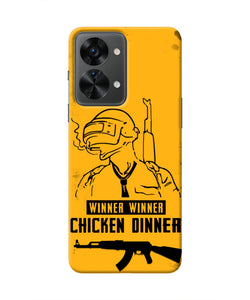 PUBG Chicken Dinner OnePlus Nord 2T 5G Real 4D Back Cover