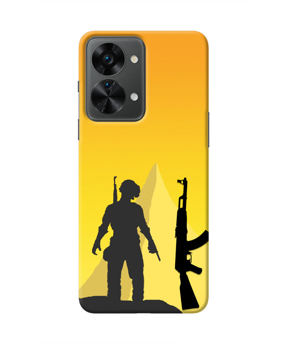 PUBG Silhouette OnePlus Nord 2T 5G Real 4D Back Cover