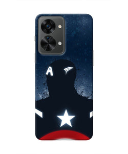 Captain america Shield OnePlus Nord 2T 5G Real 4D Back Cover