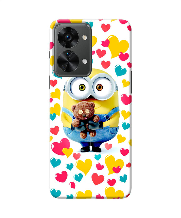 Minion teddy hearts OnePlus Nord 2T 5G Back Cover