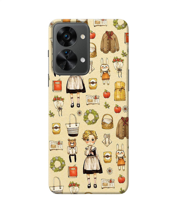 Canvas girl print OnePlus Nord 2T 5G Back Cover