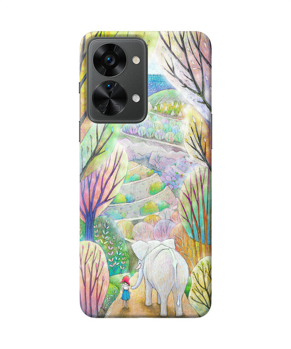 Natual elephant girl OnePlus Nord 2T 5G Back Cover