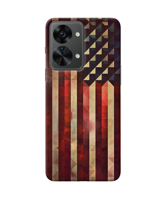 Vintage US flag OnePlus Nord 2T 5G Back Cover