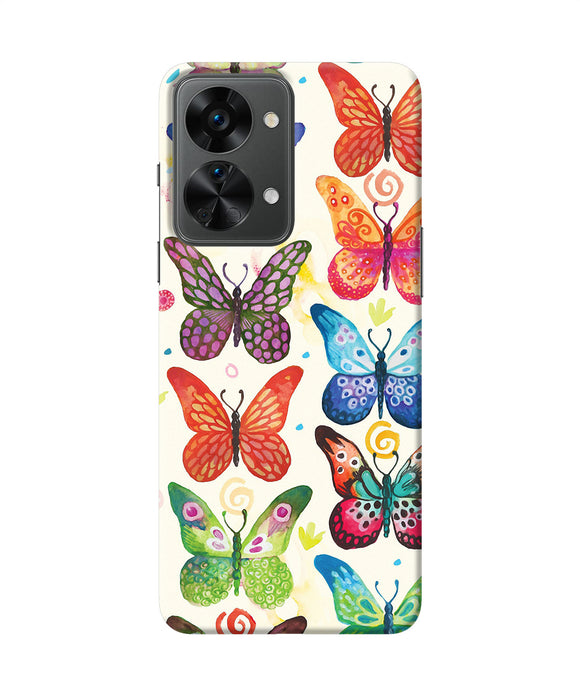 Abstract butterfly print OnePlus Nord 2T 5G Back Cover