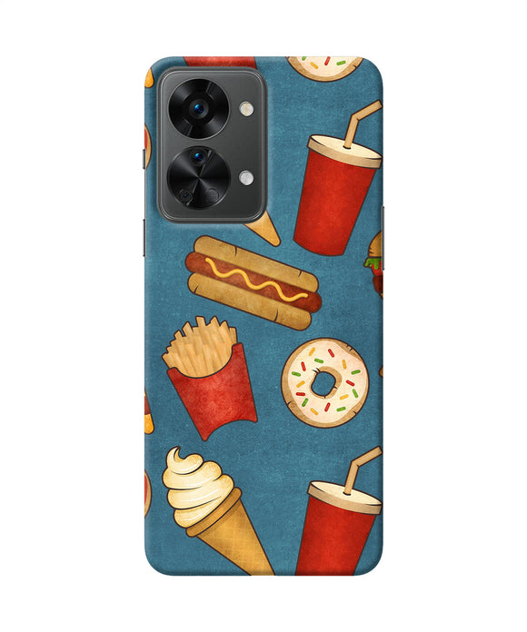 Abstract food print OnePlus Nord 2T 5G Back Cover