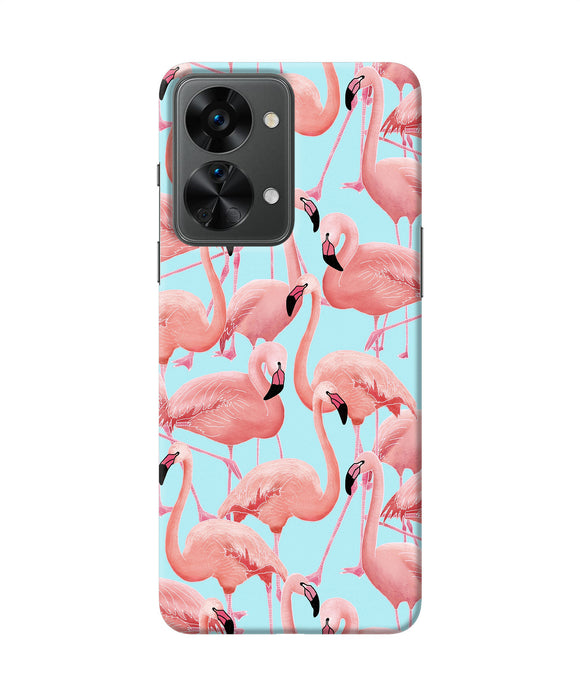 Abstract sheer bird print OnePlus Nord 2T 5G Back Cover