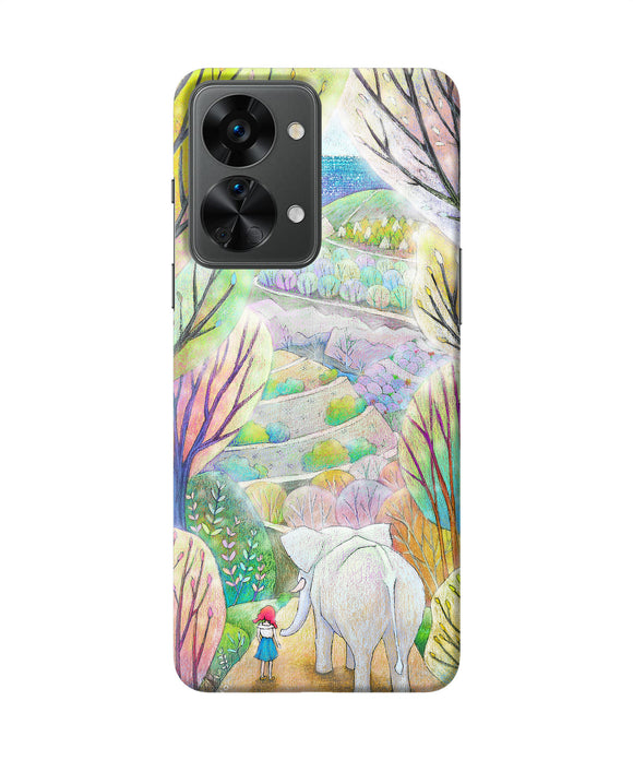 Natual elephant girl OnePlus Nord 2T 5G Back Cover