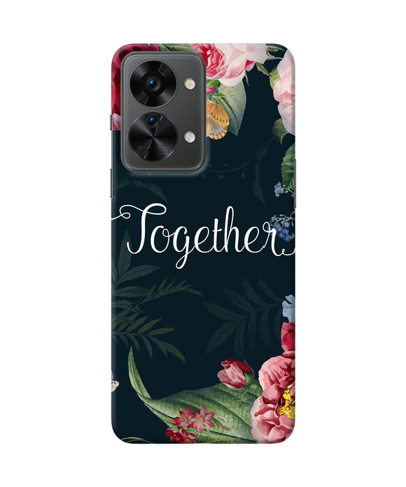 Together flower OnePlus Nord 2T 5G Back Cover