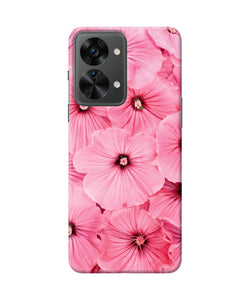 Pink flowers OnePlus Nord 2T 5G Back Cover